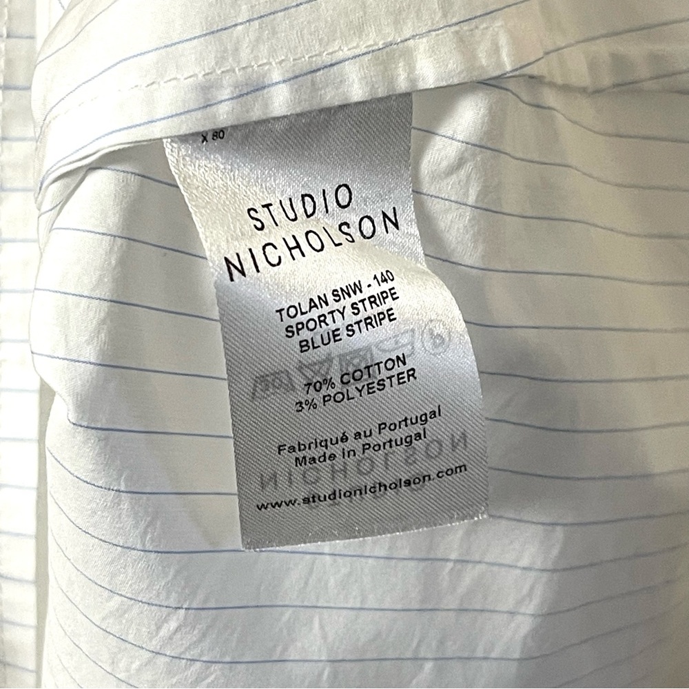 Studio Nicholson Tolan Stripe Top - Picture 12 of 13